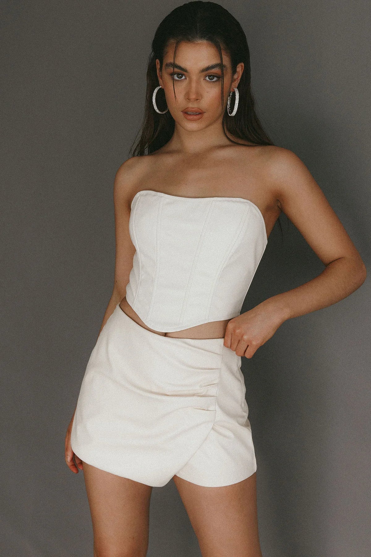 Hannalore Corset Top Ivory