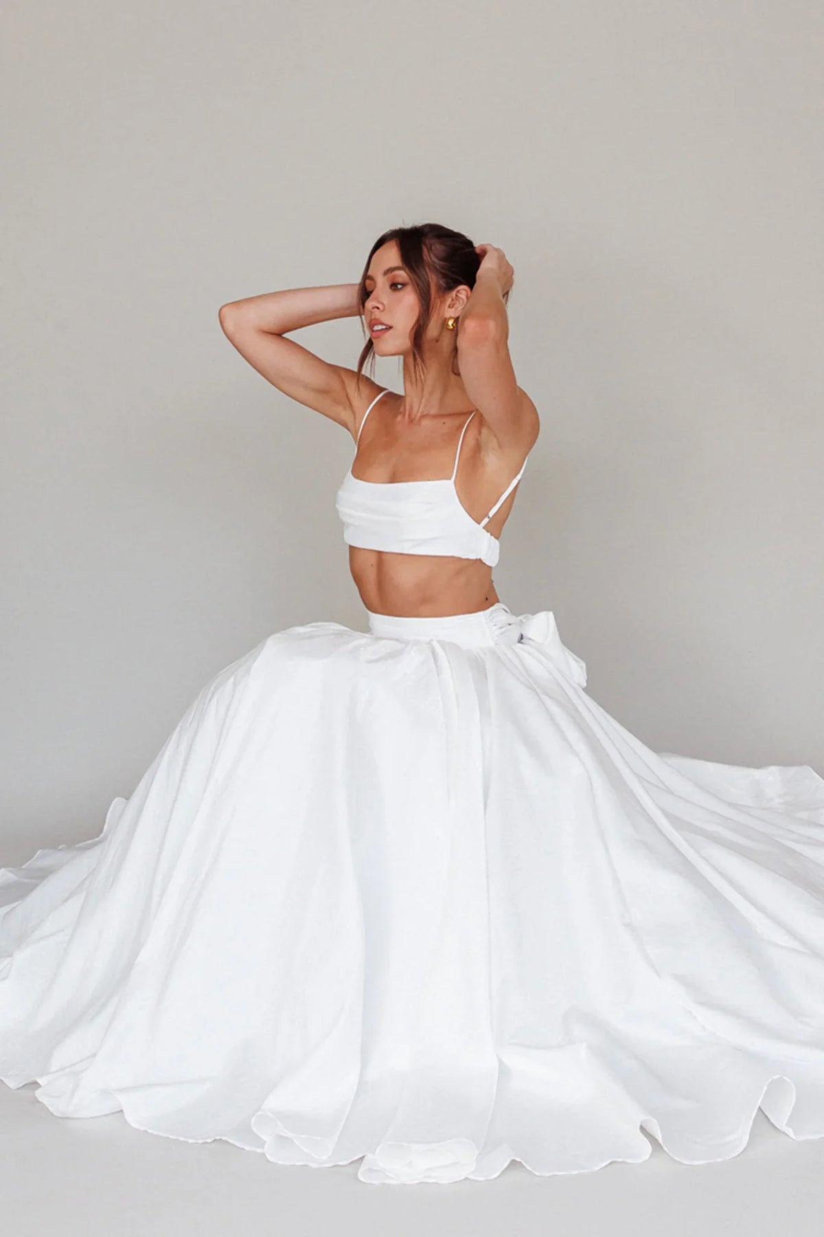Love Songs Crop Top White