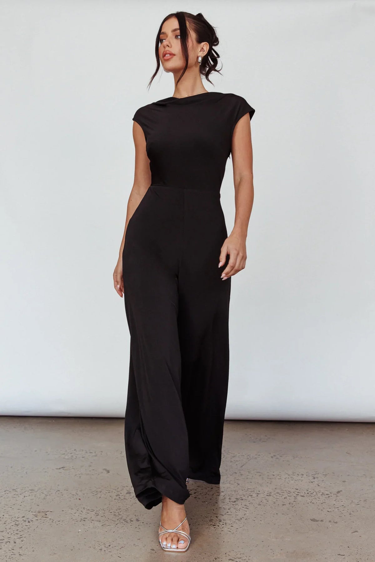Lucinda Twist Back Jumpsuit Black