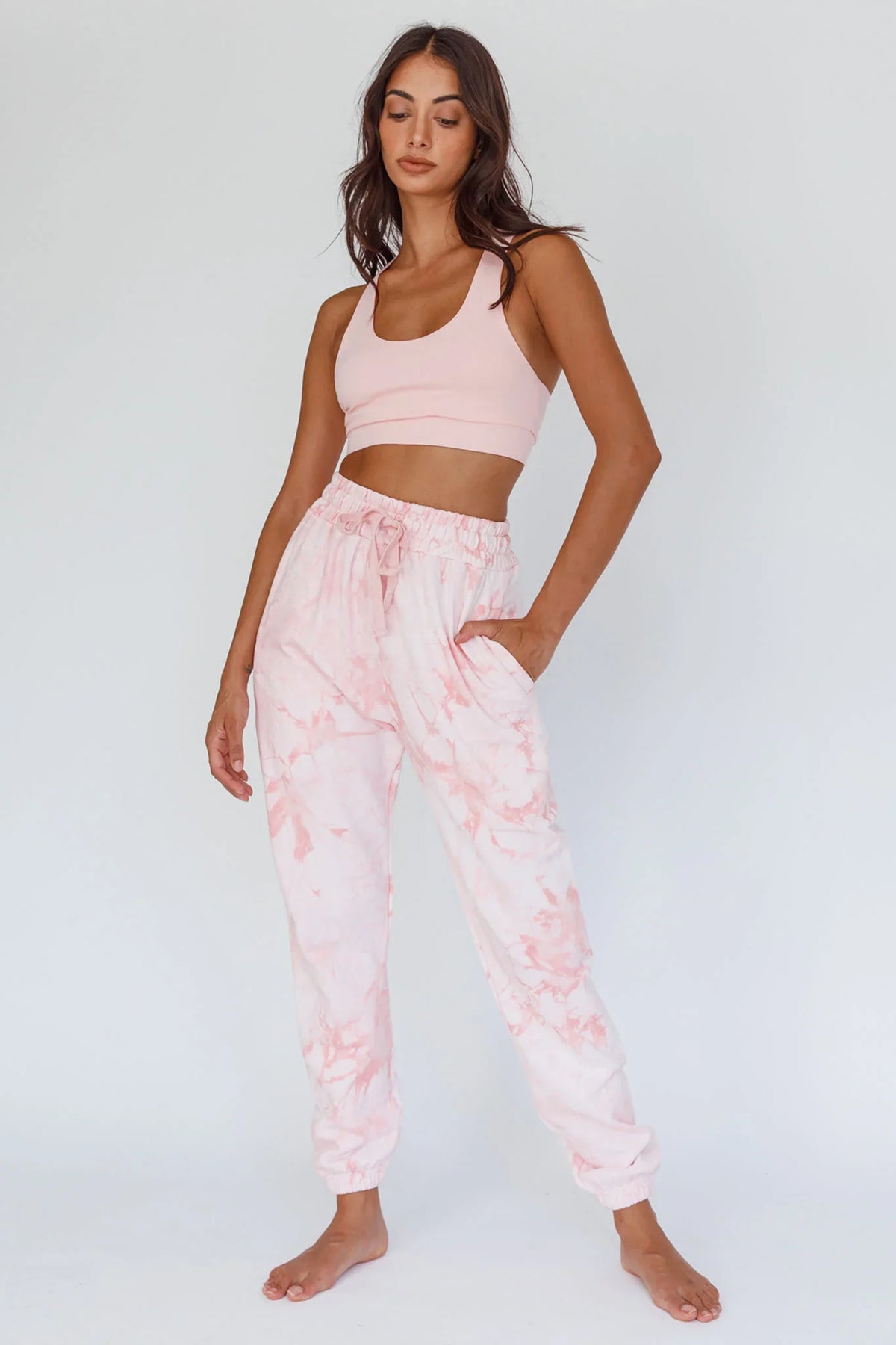 Take It Easy Jogger Track Pants Pink