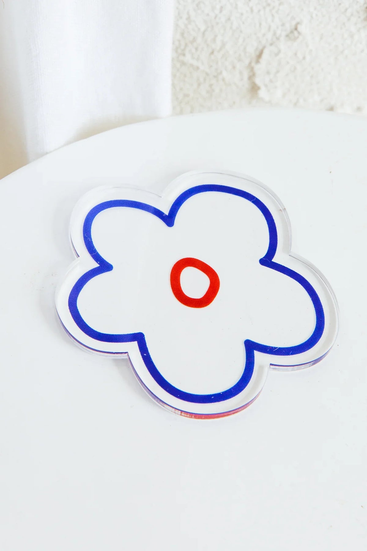 Flower Feeling 4pc Acrylic Coaster Set