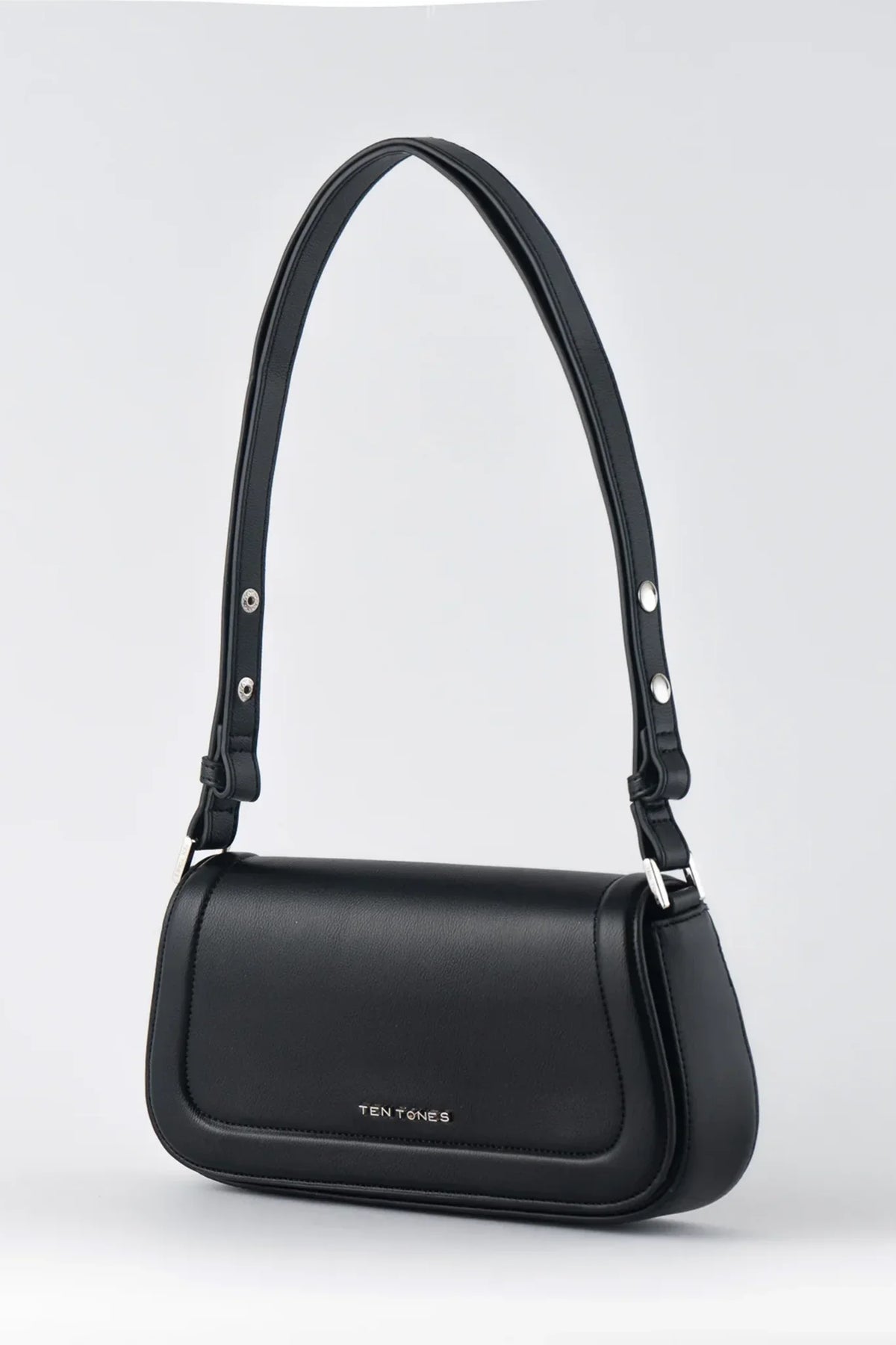 TEN TONES Bruno Baguette Bag Black