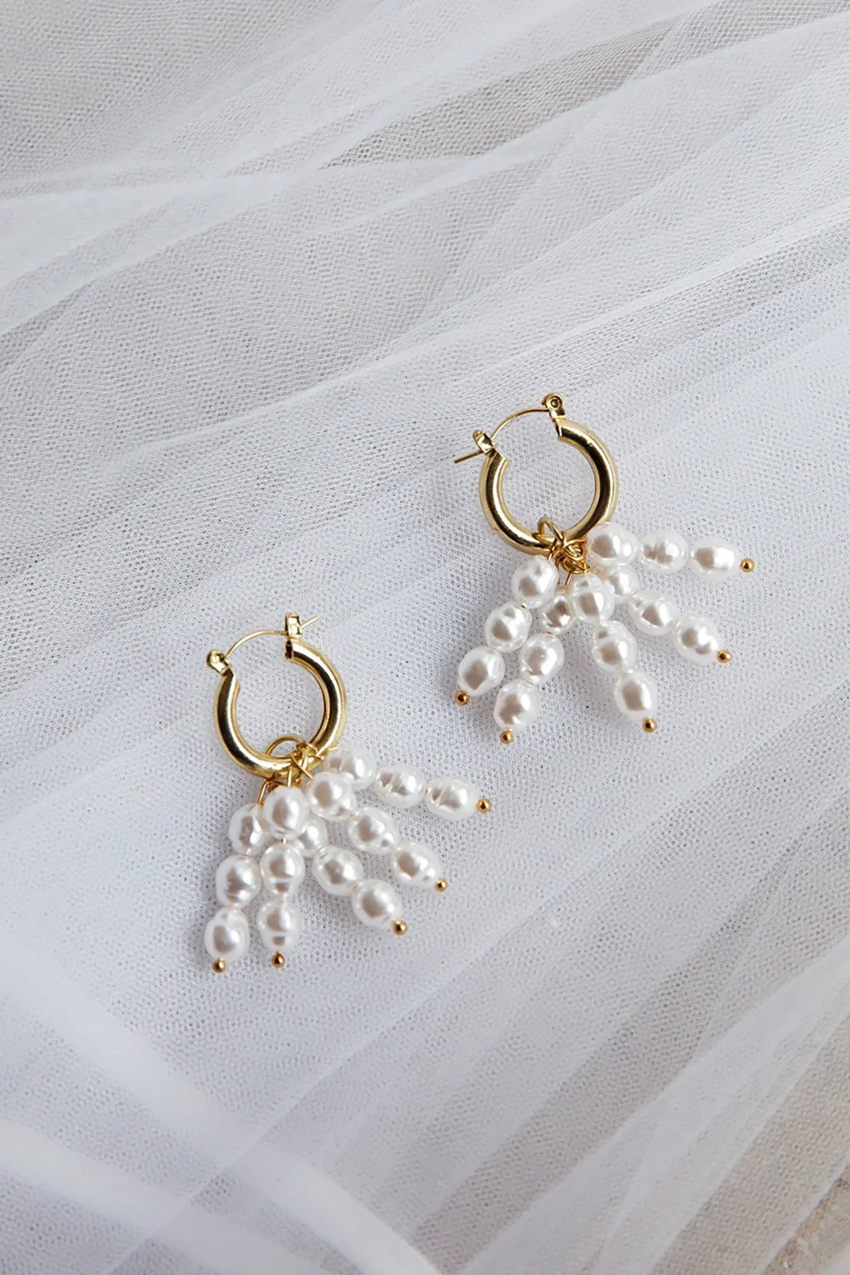Forever Pearls Earrings Gold