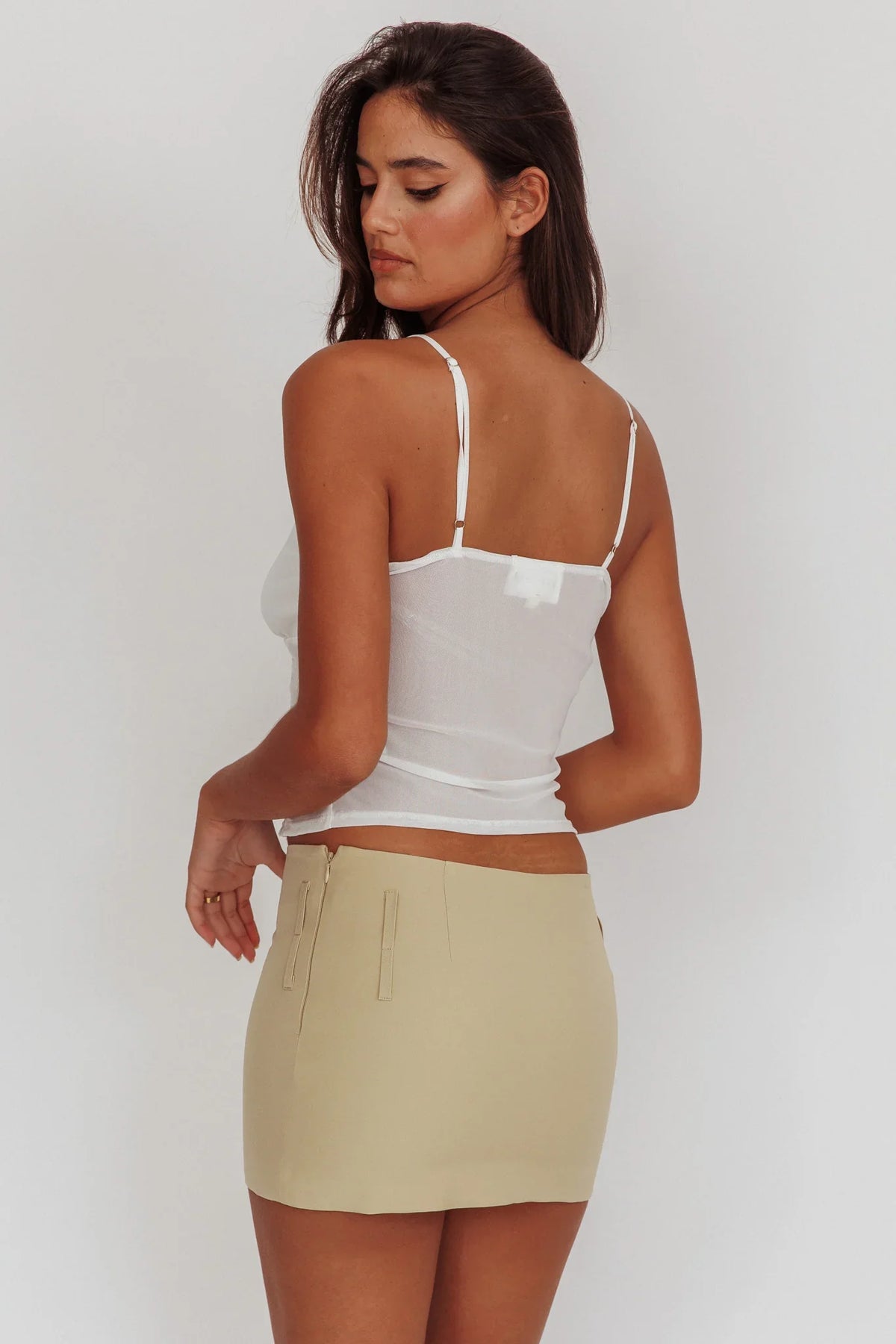 Erna Lace Babydoll Top White