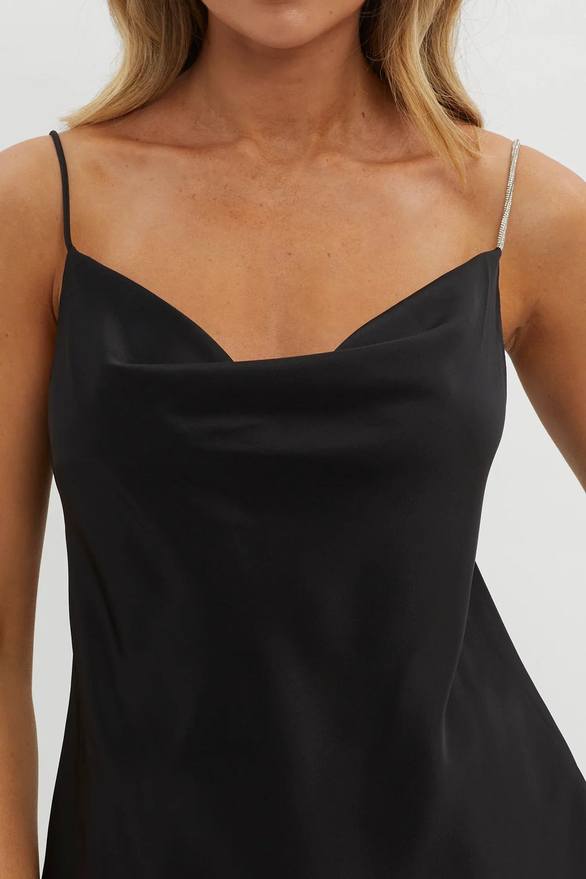 Hyde Diamante Strap Cami Top Black