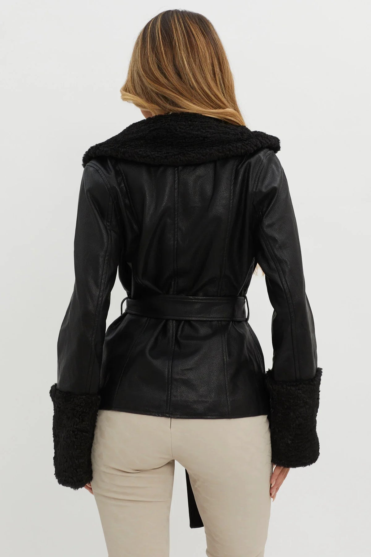 Fireside Teddy Lapel Jacket Black