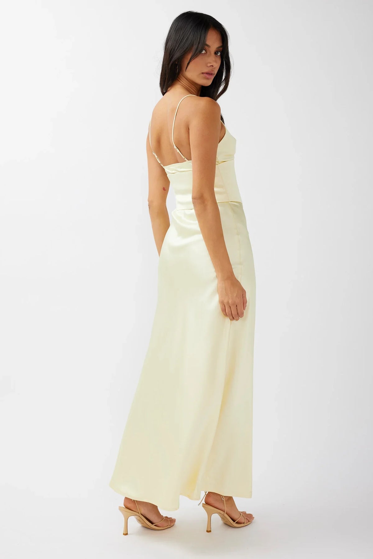 Downtown Cami Strap Corset Waist Dress Butter