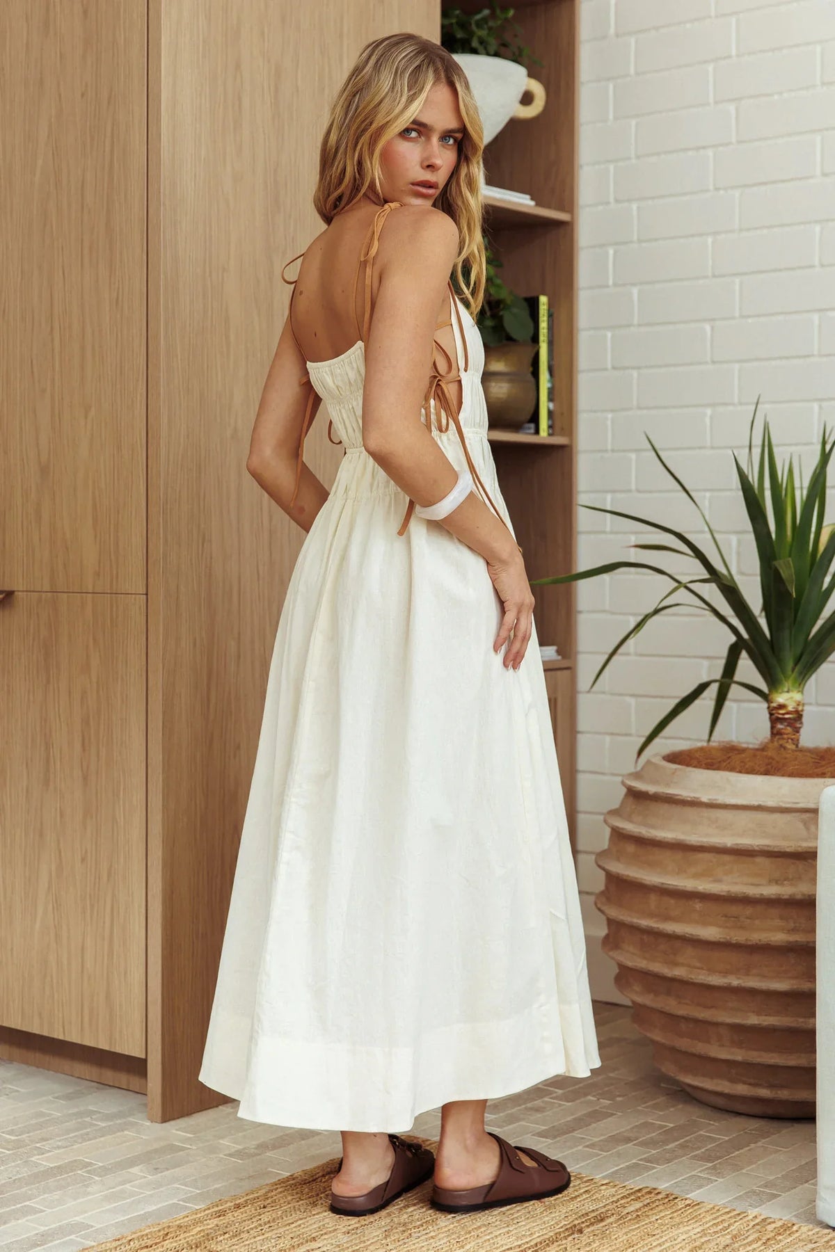 By The Way Side Tie Dress Oat