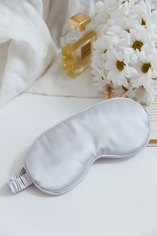 Sweet Dreams Satin Eye Mask Silver