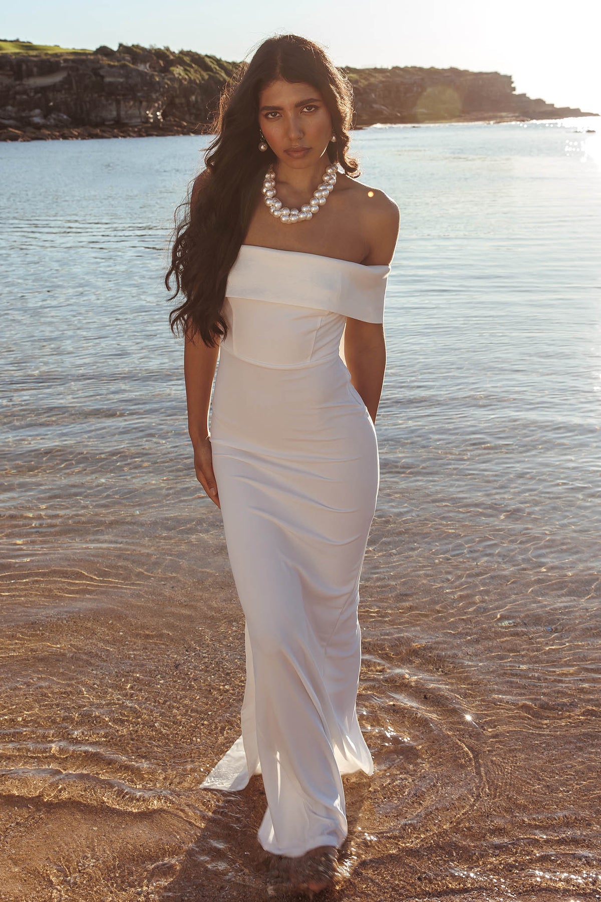 Southern Star Oversized Bow Maxi Dress Ivory