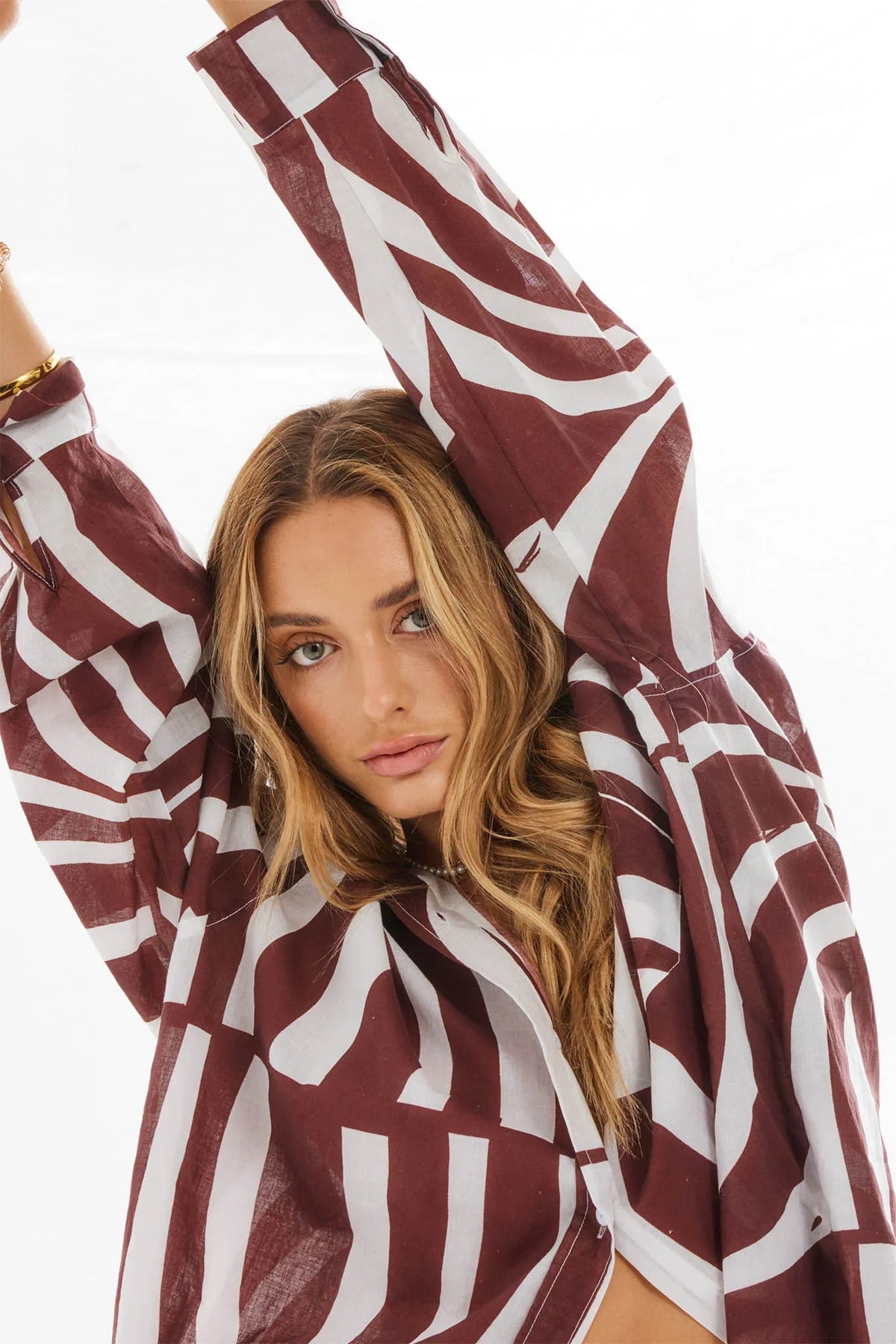 SNDYS Heather Shirt Swirl Brown