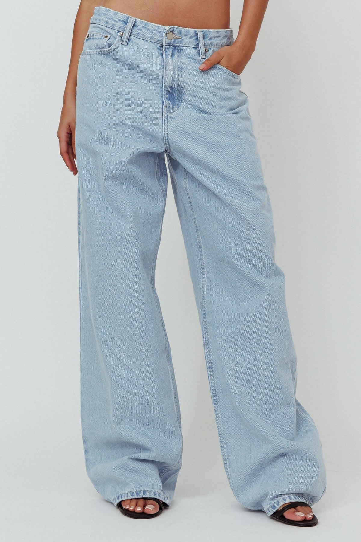 DR DENIM Donna Baggy Jeans Pebble Superlight Retro