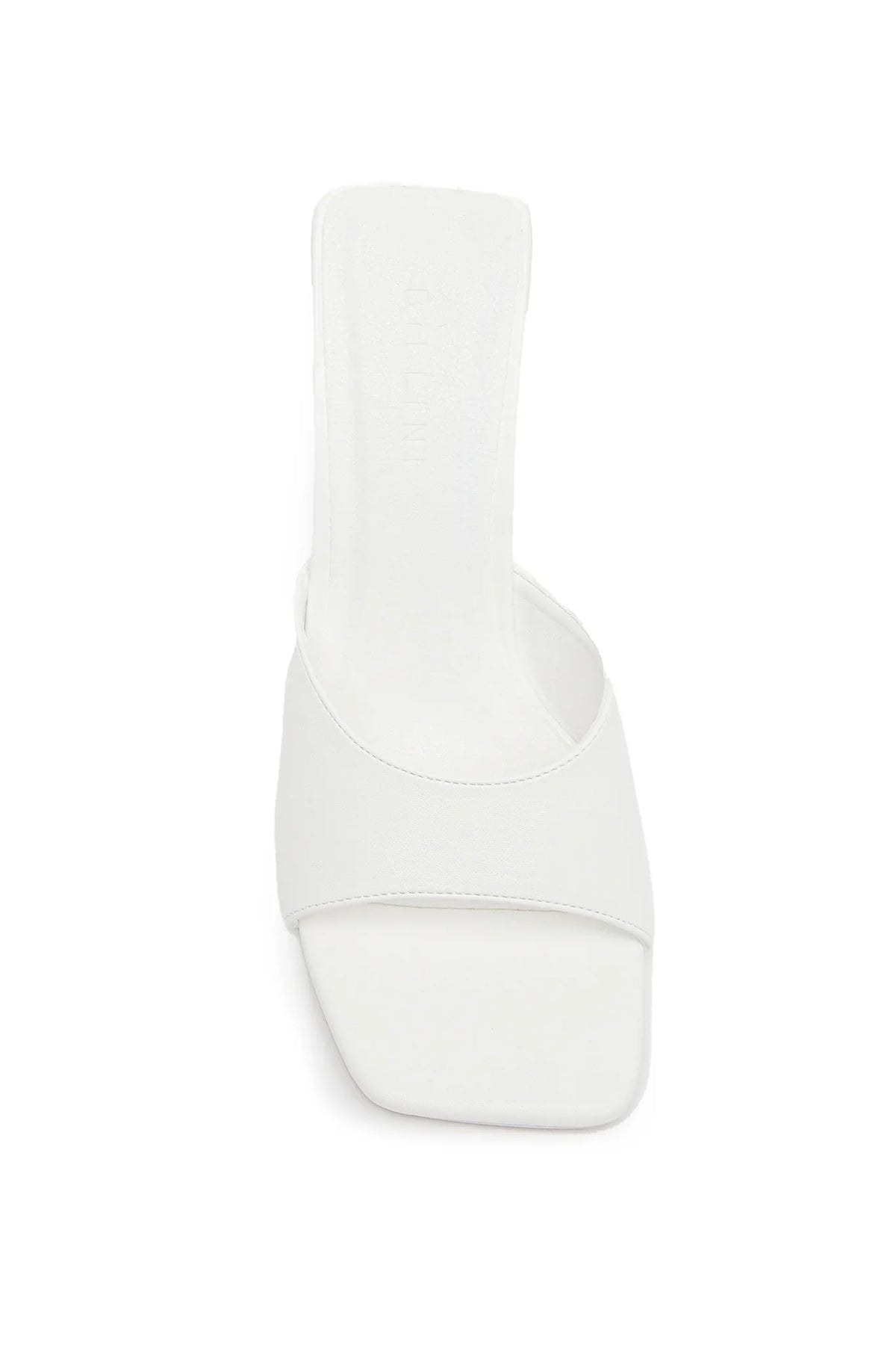 BiLLiNi Gracen Triangle Block Heel White