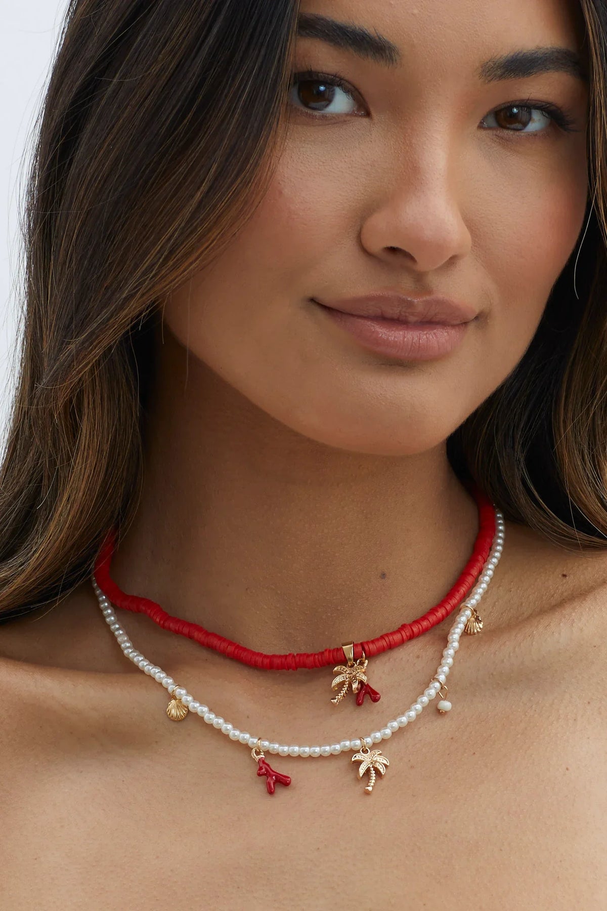 Tahiti Sunset Pearl Beach Necklace Gold