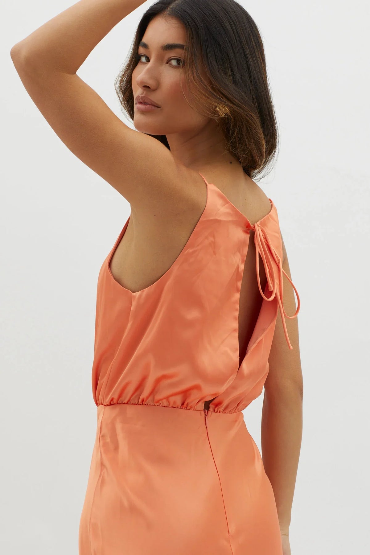 Midnight Hour Side Split Midi Dress Sunset