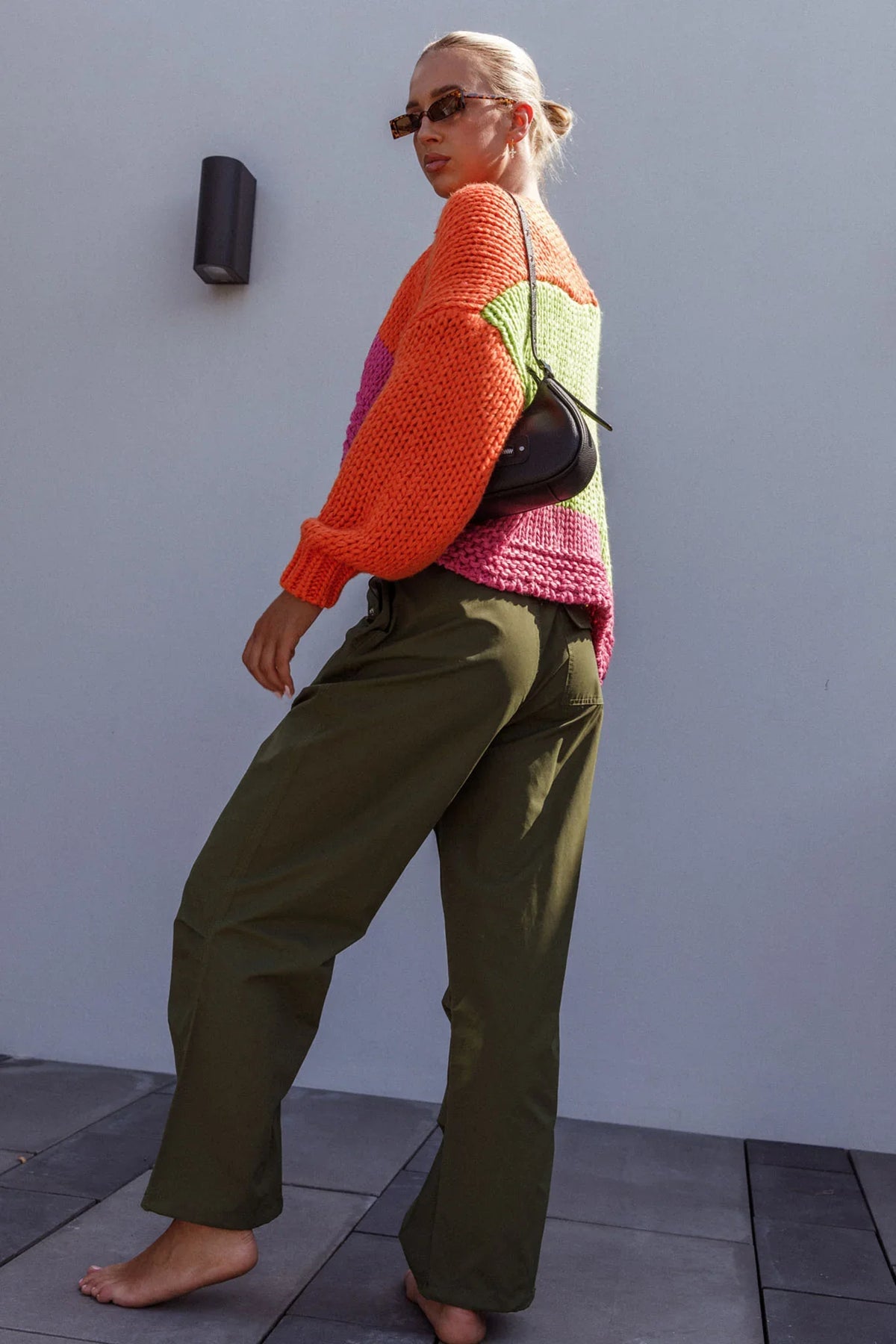Starting Line Low Rise Wide Leg Pants Olive
