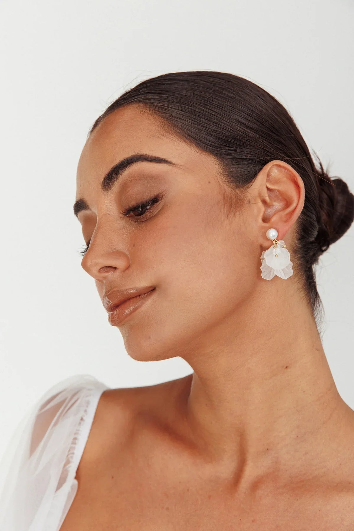 Earth Angel Petal Earrings Gold