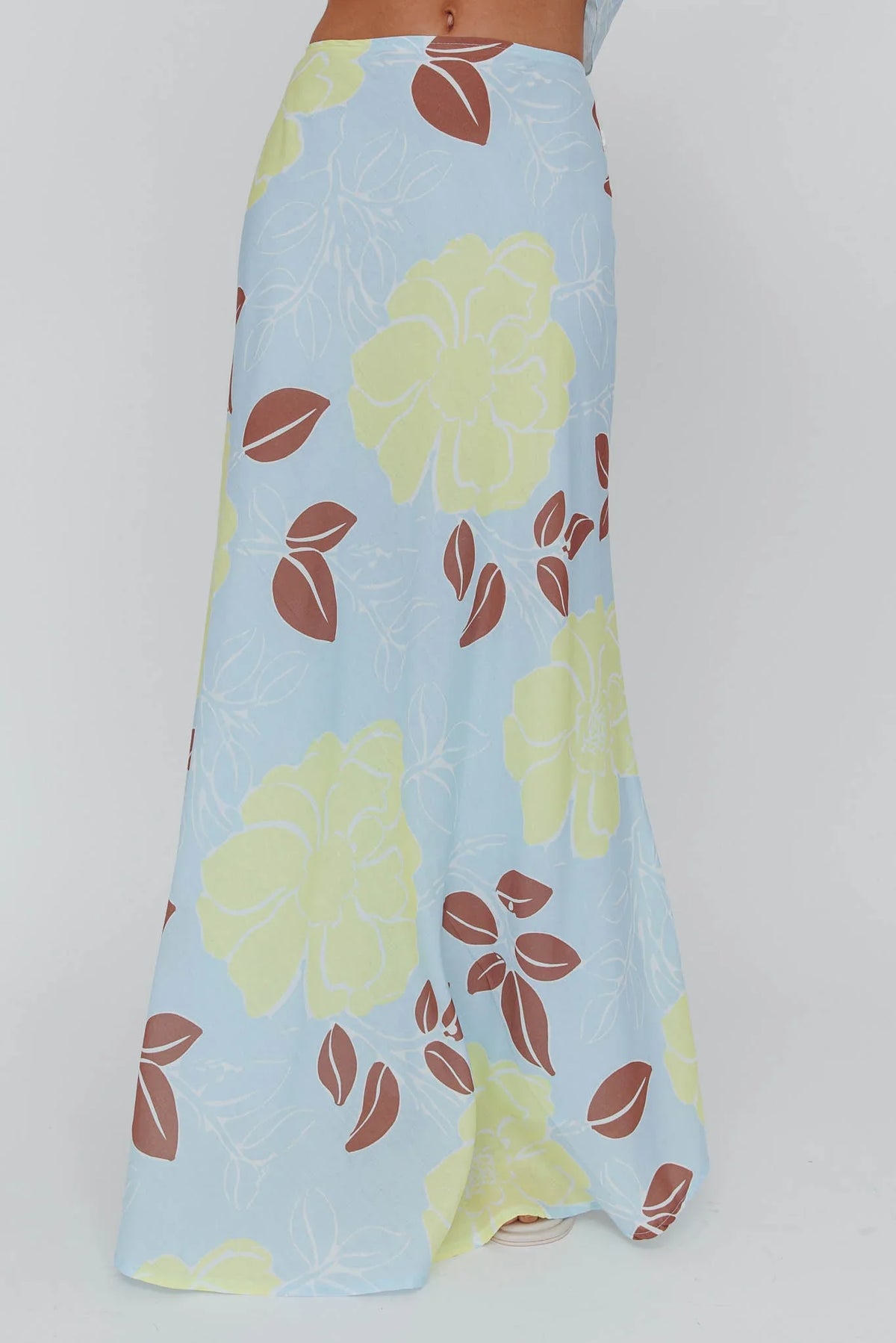 Kika Maxi Skirt Floral Blue