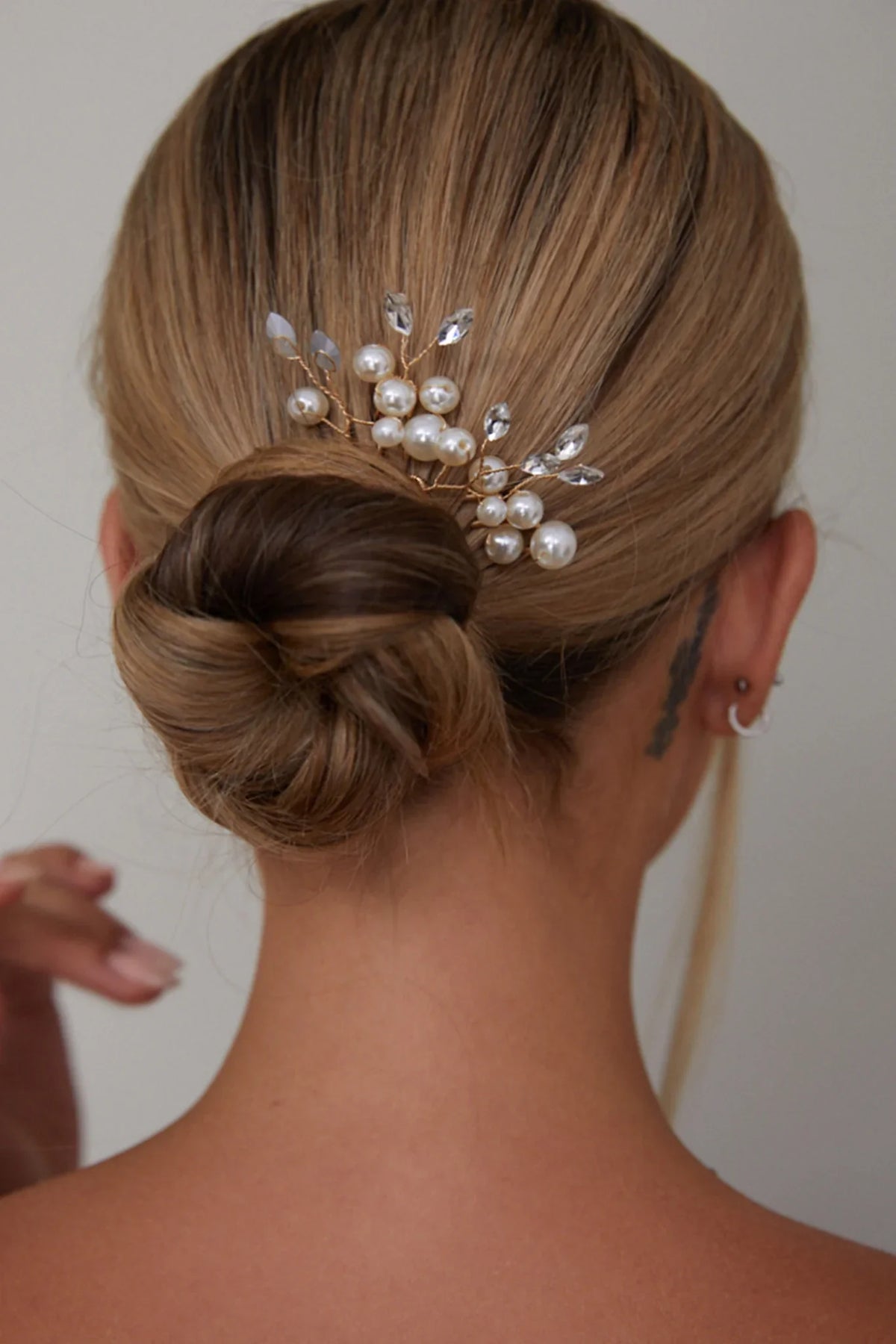 Presley Pearl Hair Pins Gold