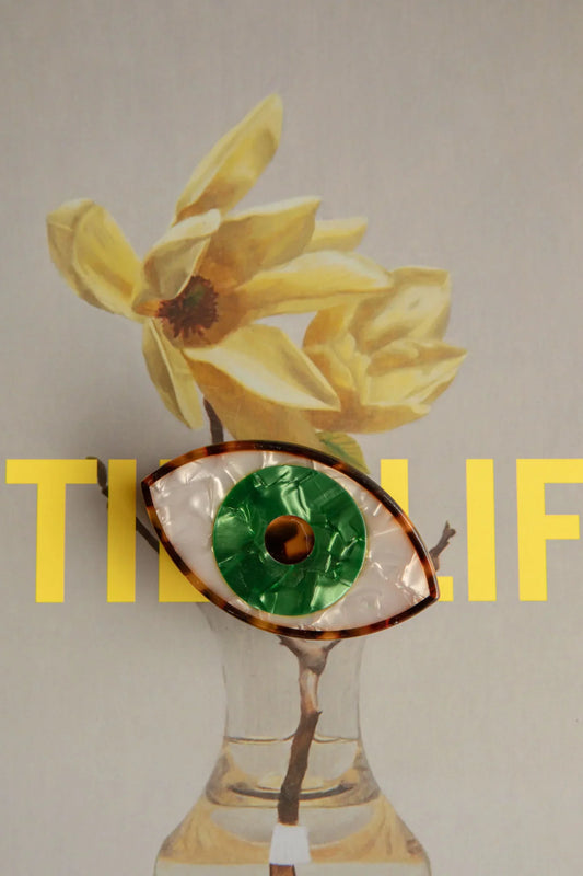 Eyes On You Hair Clip Green