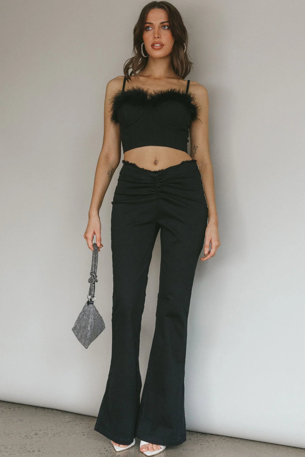 Mahla Flared Pants Black
