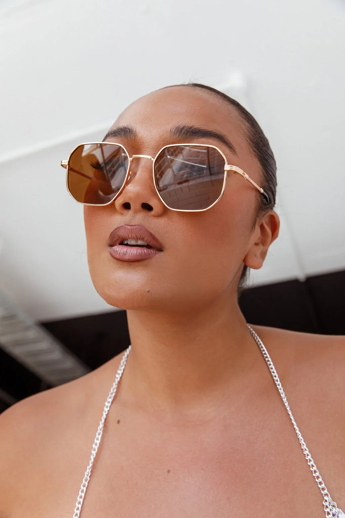 Sahara Aviator Sunglasses Tea