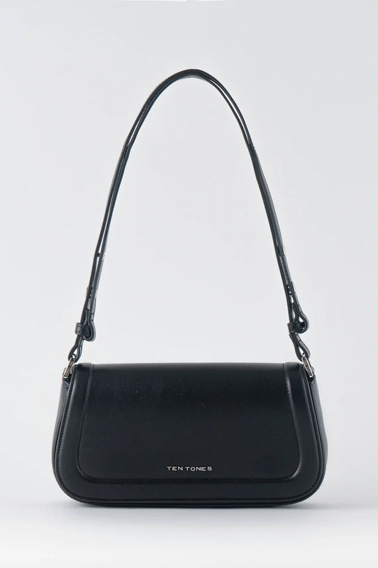 TEN TONES Bruno Baguette Bag Black