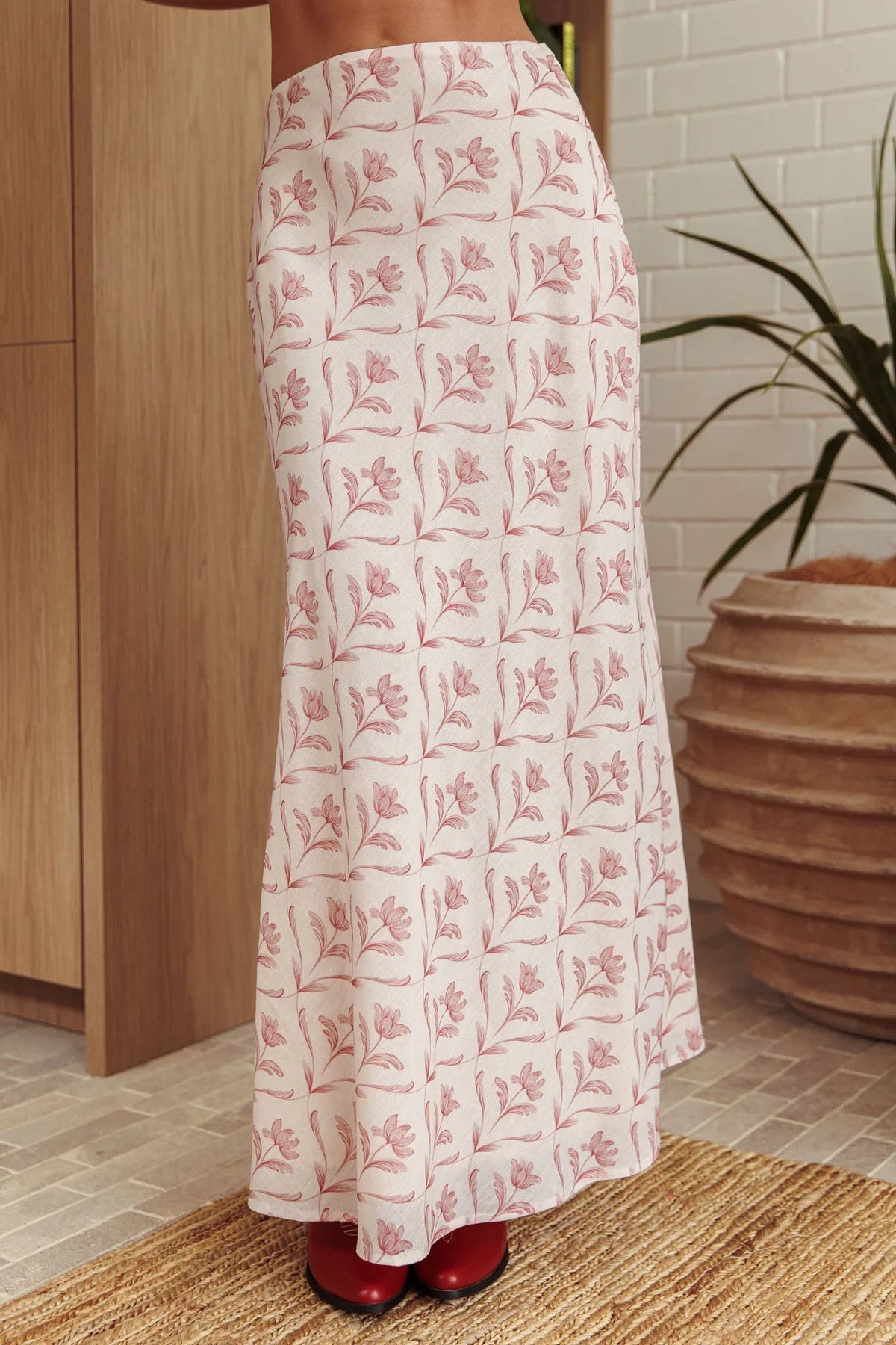 Weekend High Maxi Skirt Print Rose