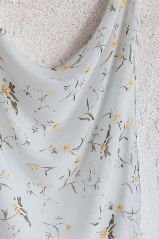 Sundaze Square Scarf Floral Blue