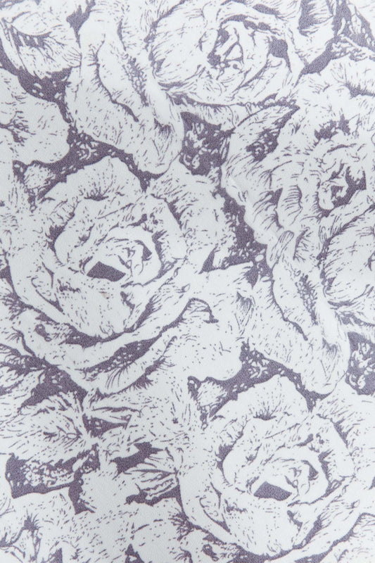 Sundaze Square Scarf Roses Grey