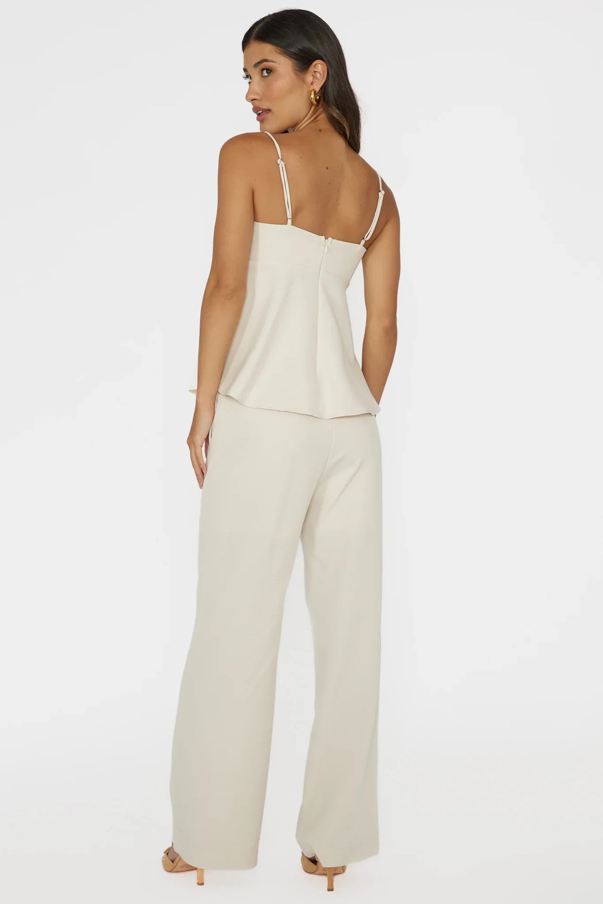 Mistie Pintuck Pants Bone