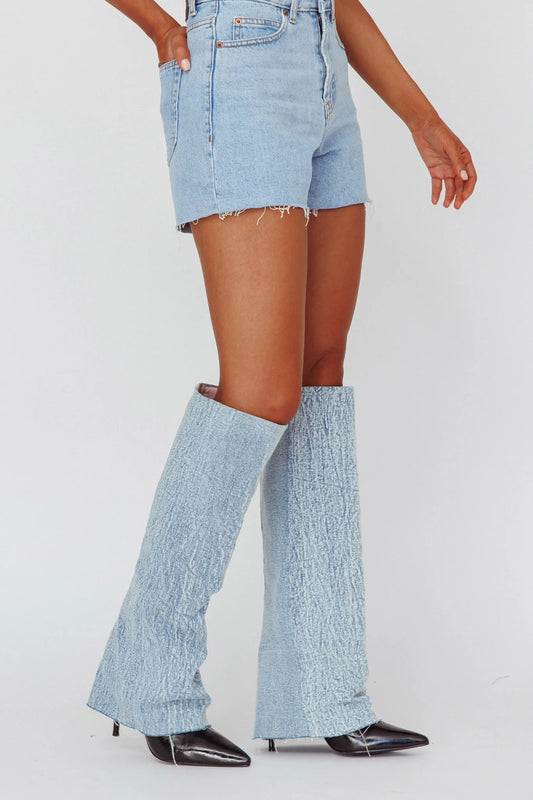 AZALEA WANG Appealing-Denim Stiletto Boot
