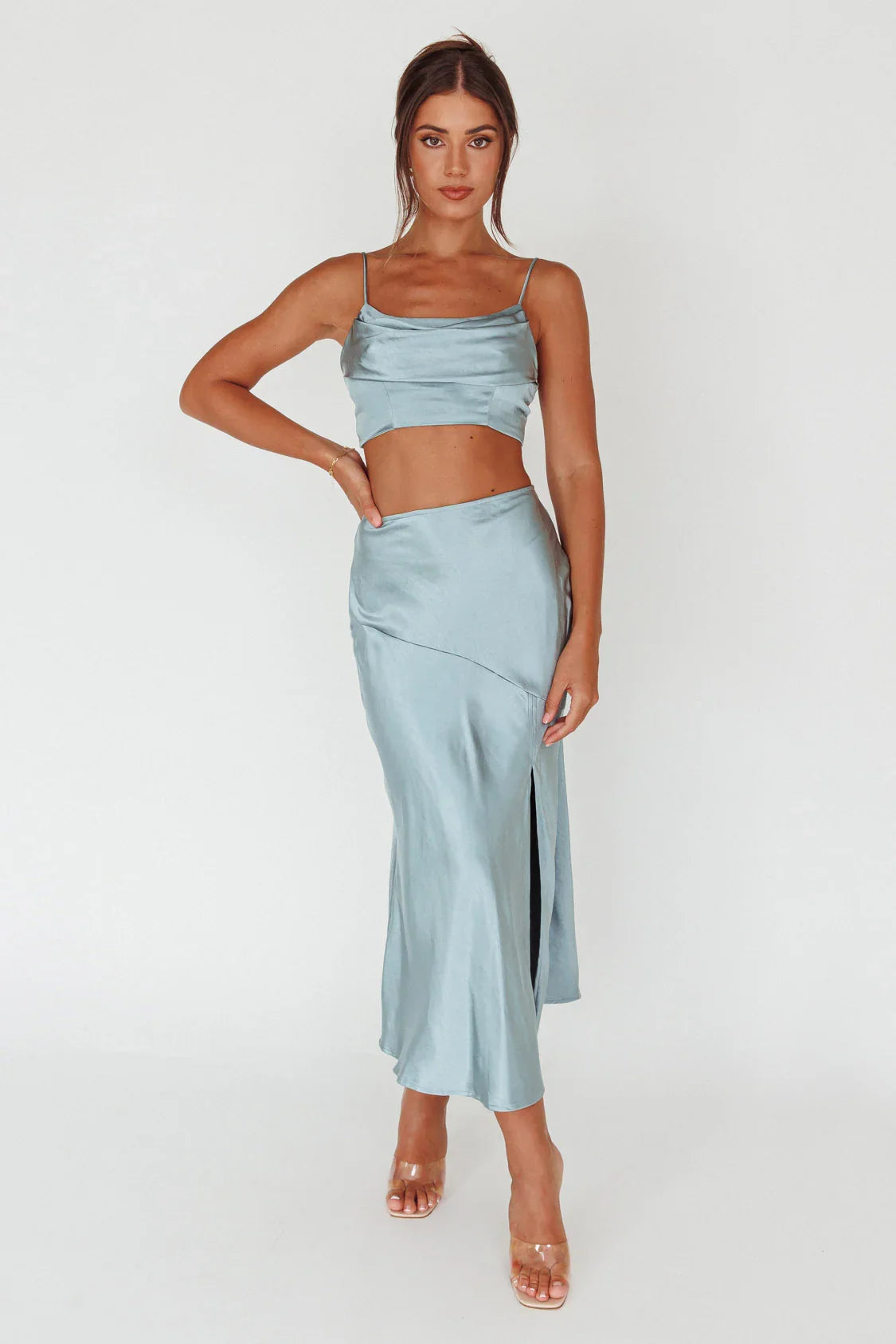 Well Versed Crop Top Sage